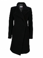 Tab 3/4 Length 2 way collar coat